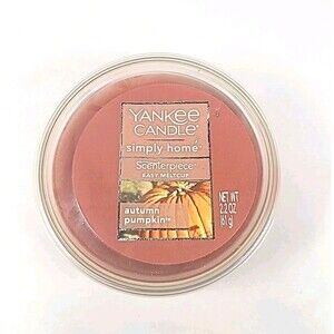 New Yankee Candle Melt Cup Scenterpiece Autumn Pumpkin 2.2oz